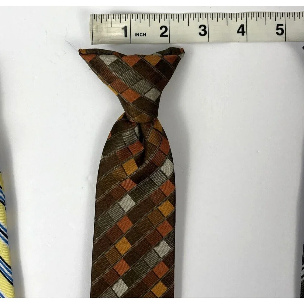 Clip-on Ties for boys set of 4 - Variety of Brands